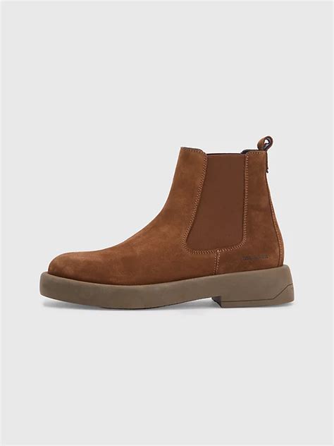 tommy hilfiger suede chelsea boots.